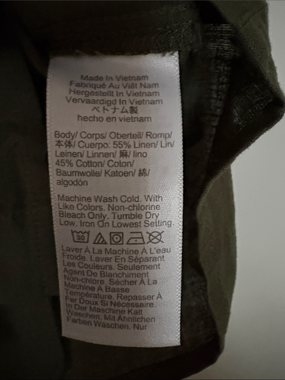 J. Crew Factory Linen-Blend Button-Front Shell - Picture 5 of 5